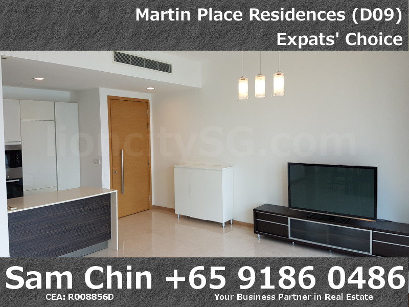 Martin Place Residences – 2 Bedroom – L – S08 – Living and Kitchen – 2