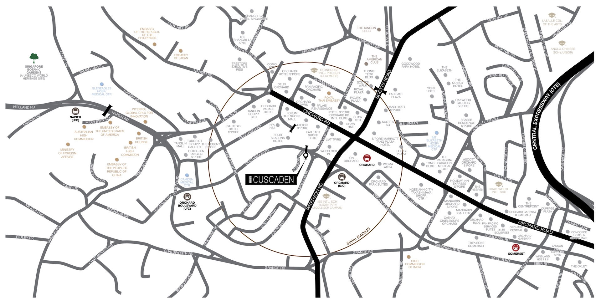 3 Cuscaden - Location Map