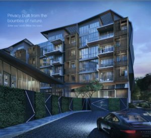 Mon Jervois - Entrance and Facade - Artist Impression