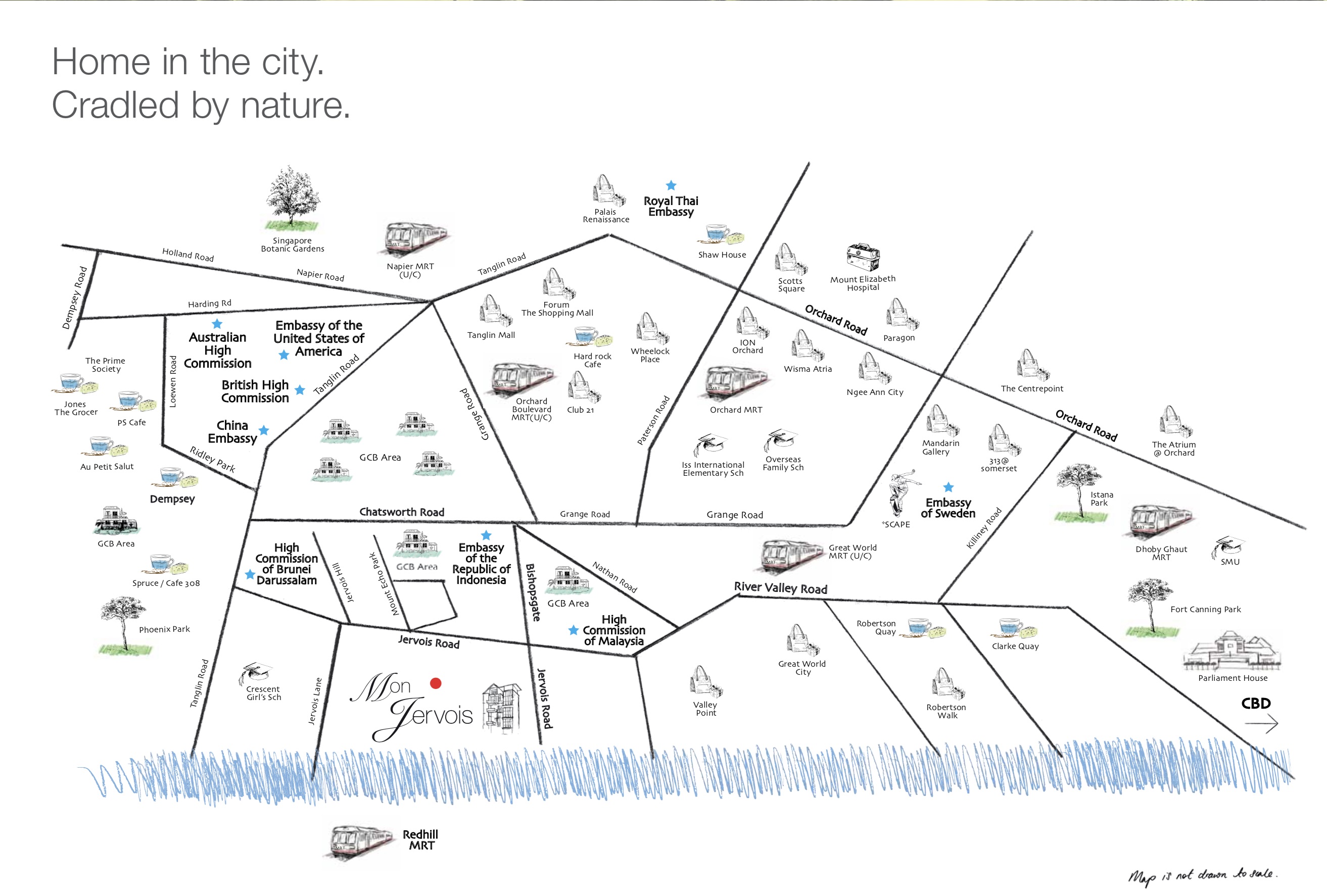 Mon Jervois - Location Map