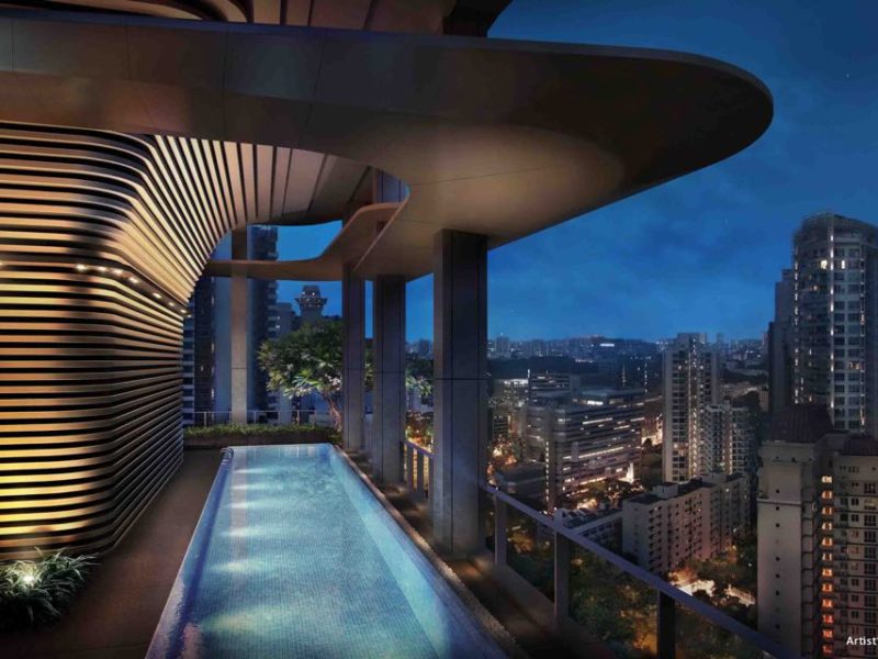 New Futura – Level 23 – Sky Aqua – Lap Pool – Artist Impression