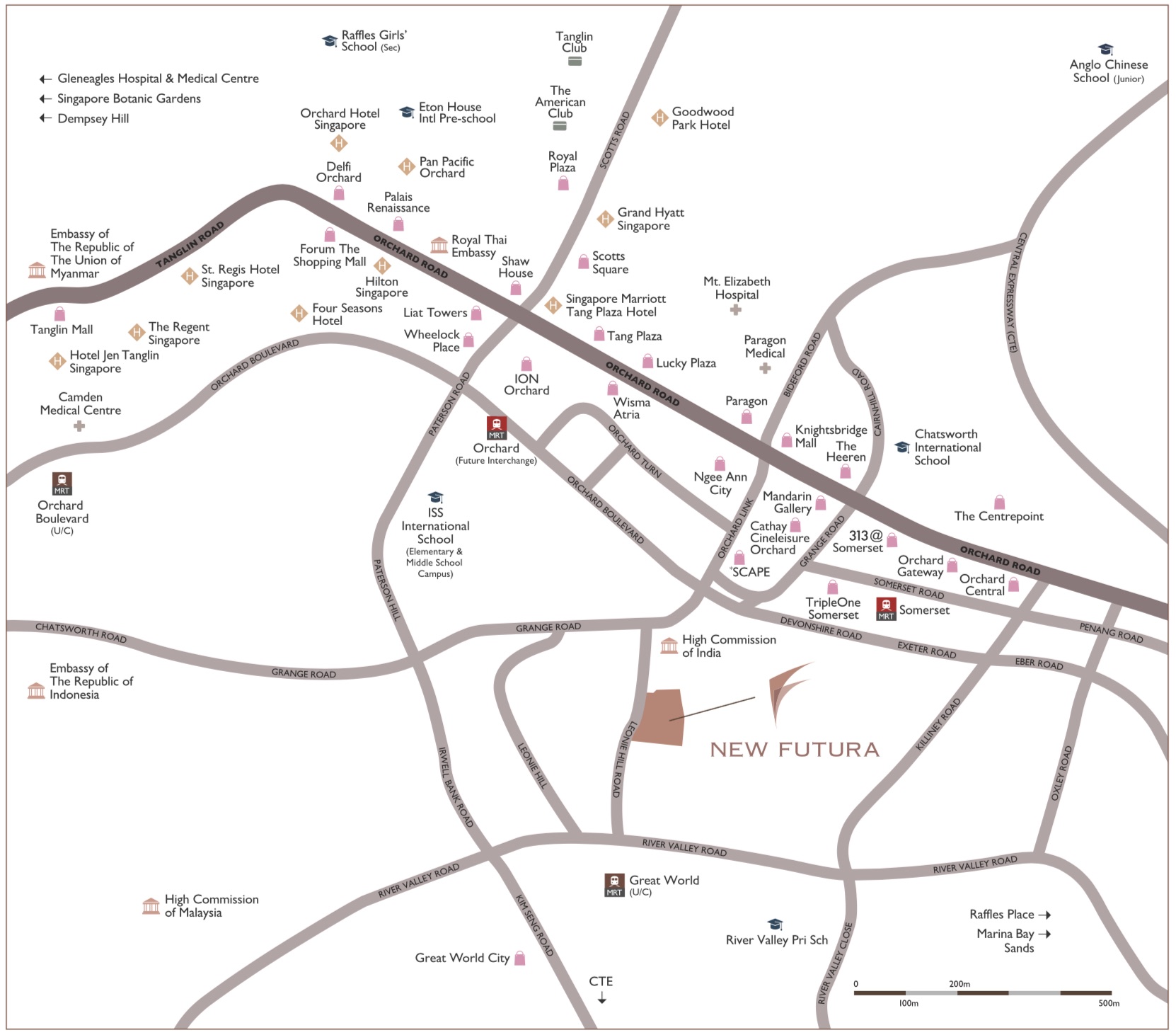 New Futura - Location Map