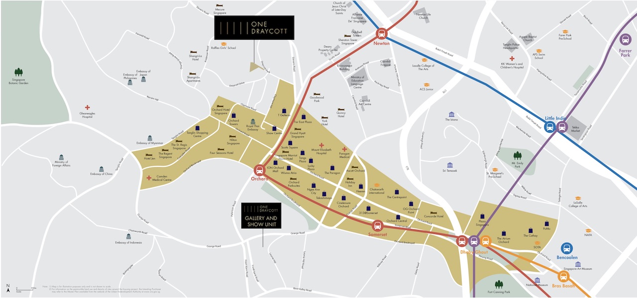 One Draycott - Location Map