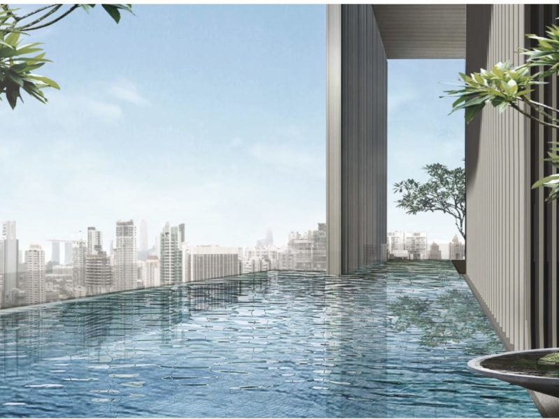 TwentyOne Angullia Park – 22nd storey – terrace pool – Artist Impression