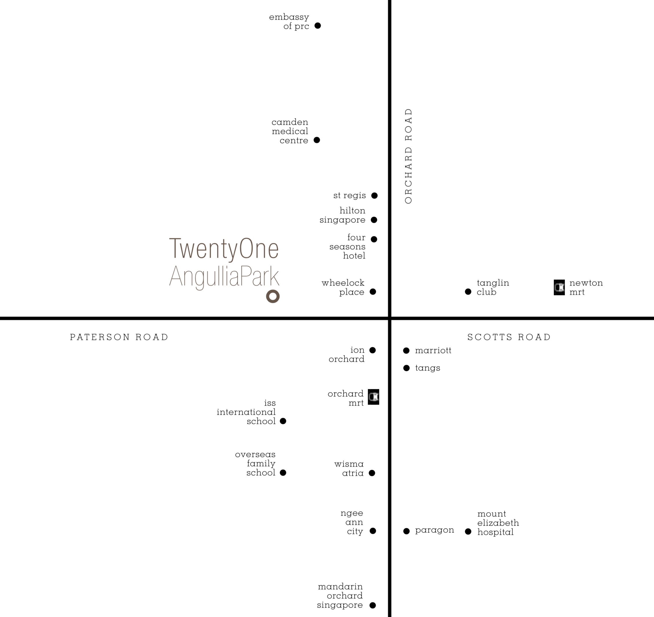 TwentyOne Angullia Park - Location Map