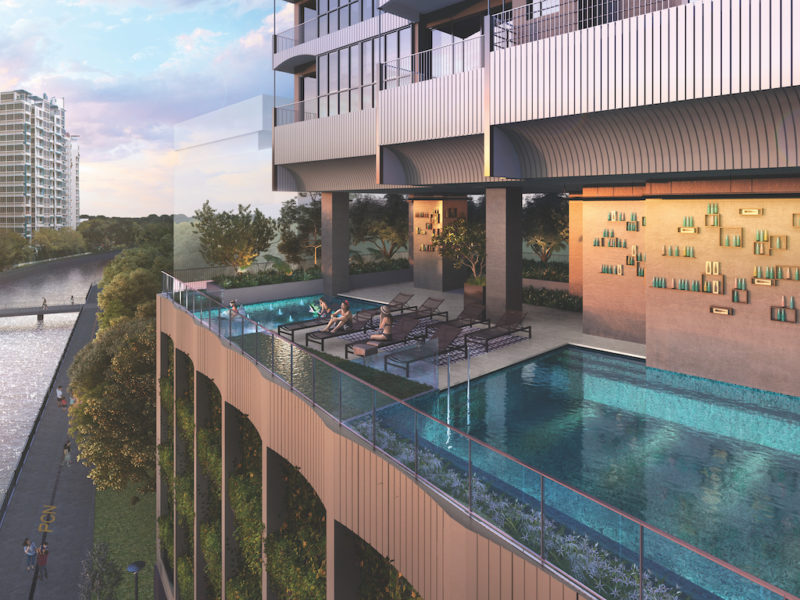 Jui Residences – Pool Landscape View